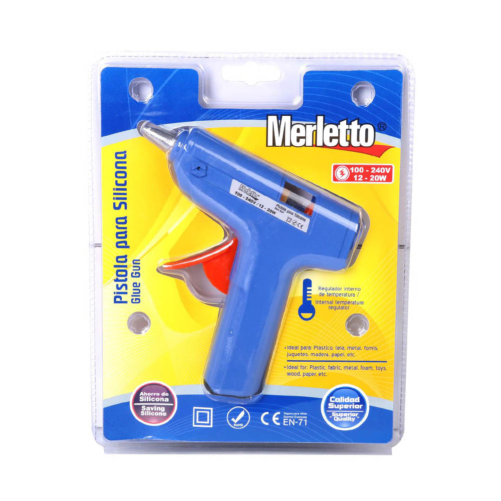 Pistola de Goma Merletto Pequeña de 12 Watts