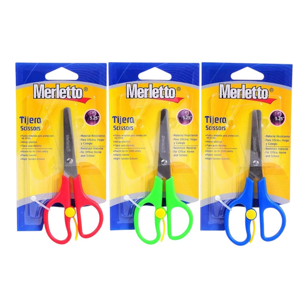 Tijera Merletto Para Preescolar de 5.25" - Surtido