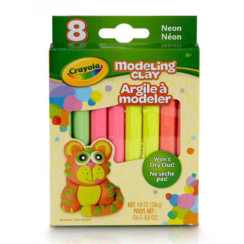 Masilla Crayola Neón 8 Colores