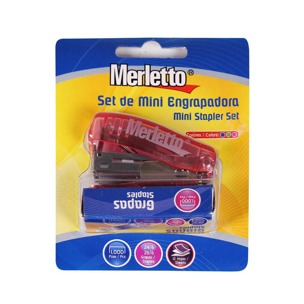 Engrapadora Mini Merletto Con Grapas