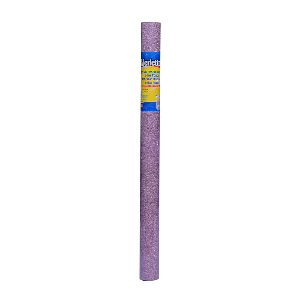 Papel Adhesivo Merletto Escarchado Rosado 3 m