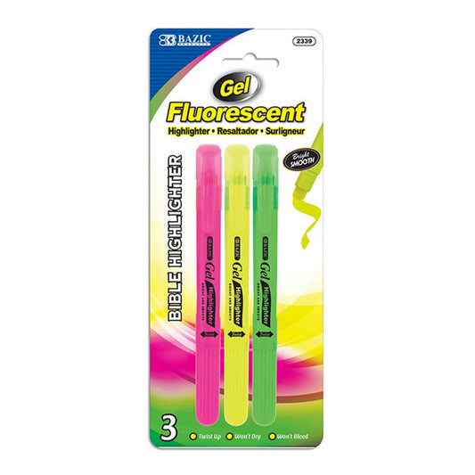 Resatadores Bazic Fluorescente en Gel 3 Colores - Surtido