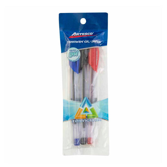 Bolígrafo Artesco Semigel Trimax 3 Piezas
