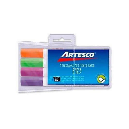 Marcadores de Tablero Artesco Acrimax A123 Fashion de 4 Colores