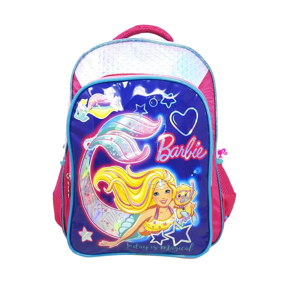 Mochila Barbie Sirena de 17"