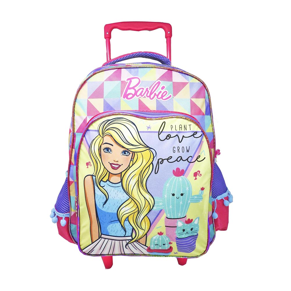 Mochila Barbie Captus Con Ruedas de 17"