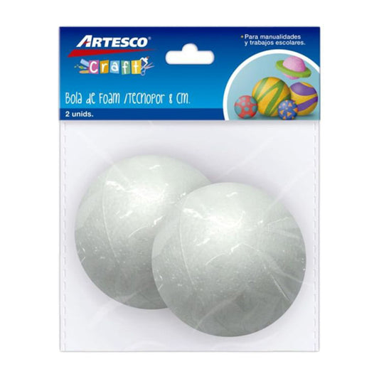 Esfera de Hielo Seco Artesco 2 Piezas 8 cm