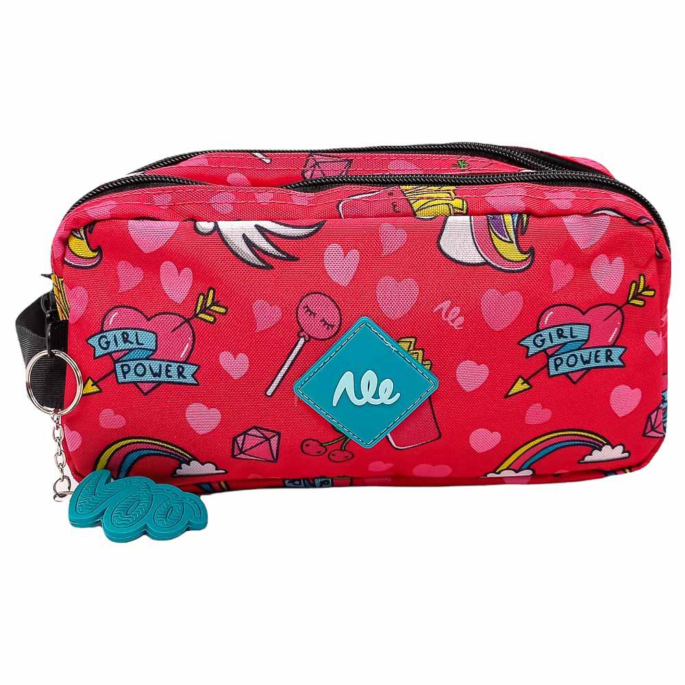 Cartuchera Alentino Girls Power Doble Cierre