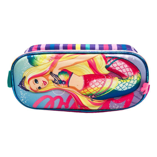Cartuchera Barbie Sirena Con Relieve