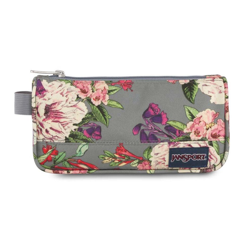 Cartuchera Jansport Medium Accesory Pouch Grey Bouquet
