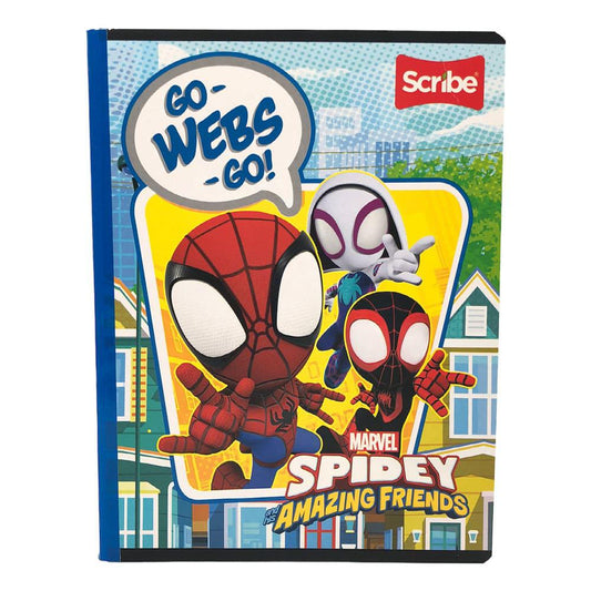Cuaderno Cosido Scribe Spidey And His Amazing Friends Raya Ancha 200 Páginas - Surtido