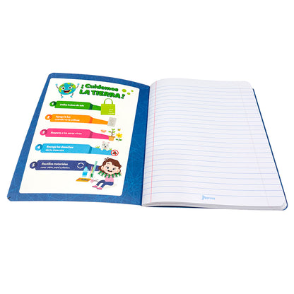 Cuaderno Cosido Norma Color / Raya Ancha / 200 Páginas / Surtido