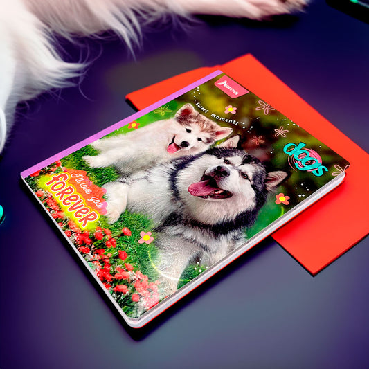 Cuaderno Cosido Norma Cats/Dog - Doble Raya / 200 Páginas / Surtido
