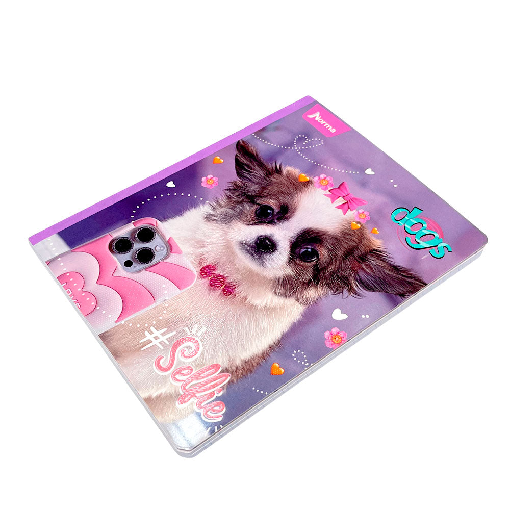 Cuaderno Cosido Grande Norma Cats-Dogs / 200 Páginas de Dibujo / Surtido