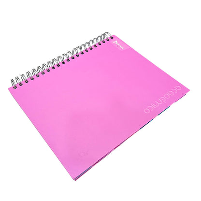 Libreta Con Espiral Doble Norma - Raya Ancha / 3 Materias / Surtido