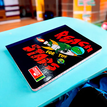 Cuaderno Cosido Pequeño Imagen School / Estampado / Raya Ancha / 200 Páginas / Niño