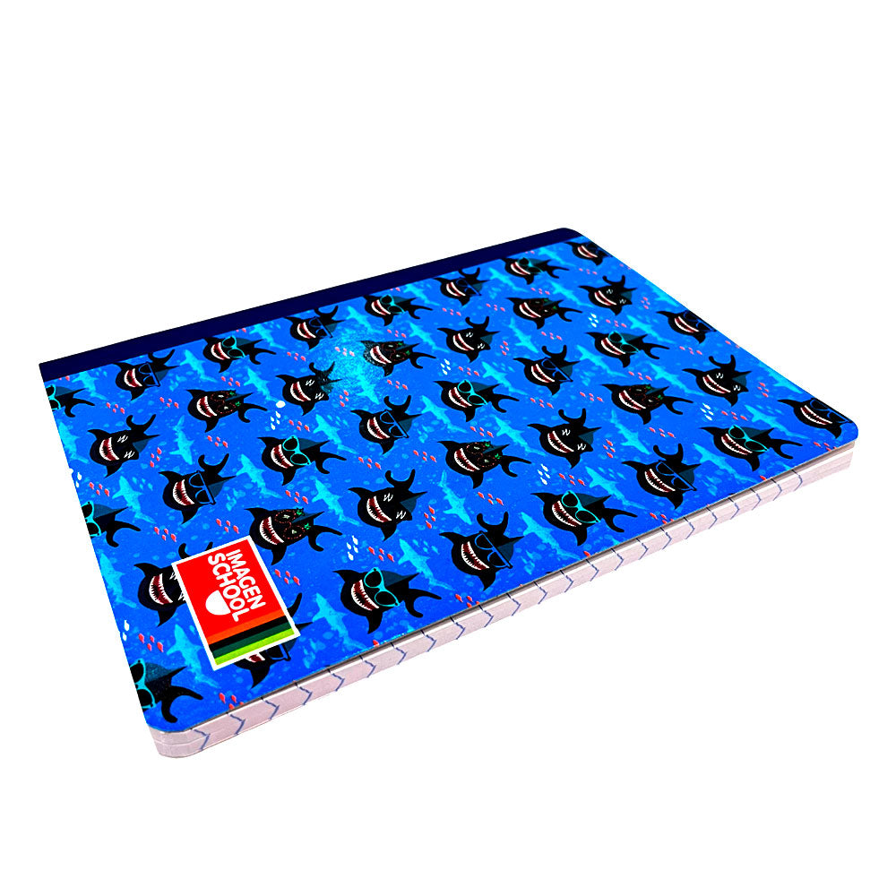 Cuaderno Cosido Pequeño Imagen School / Estampado / Raya Ancha / 200 Páginas / Niño