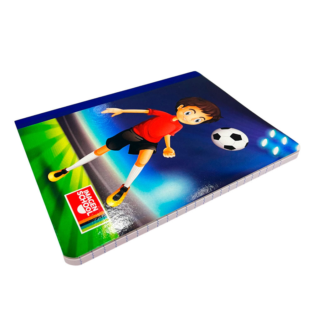 Set de 3 Cuaderno Cosido Pequeño Imagen School / 200 Páginas / Raya Ancha / Boys