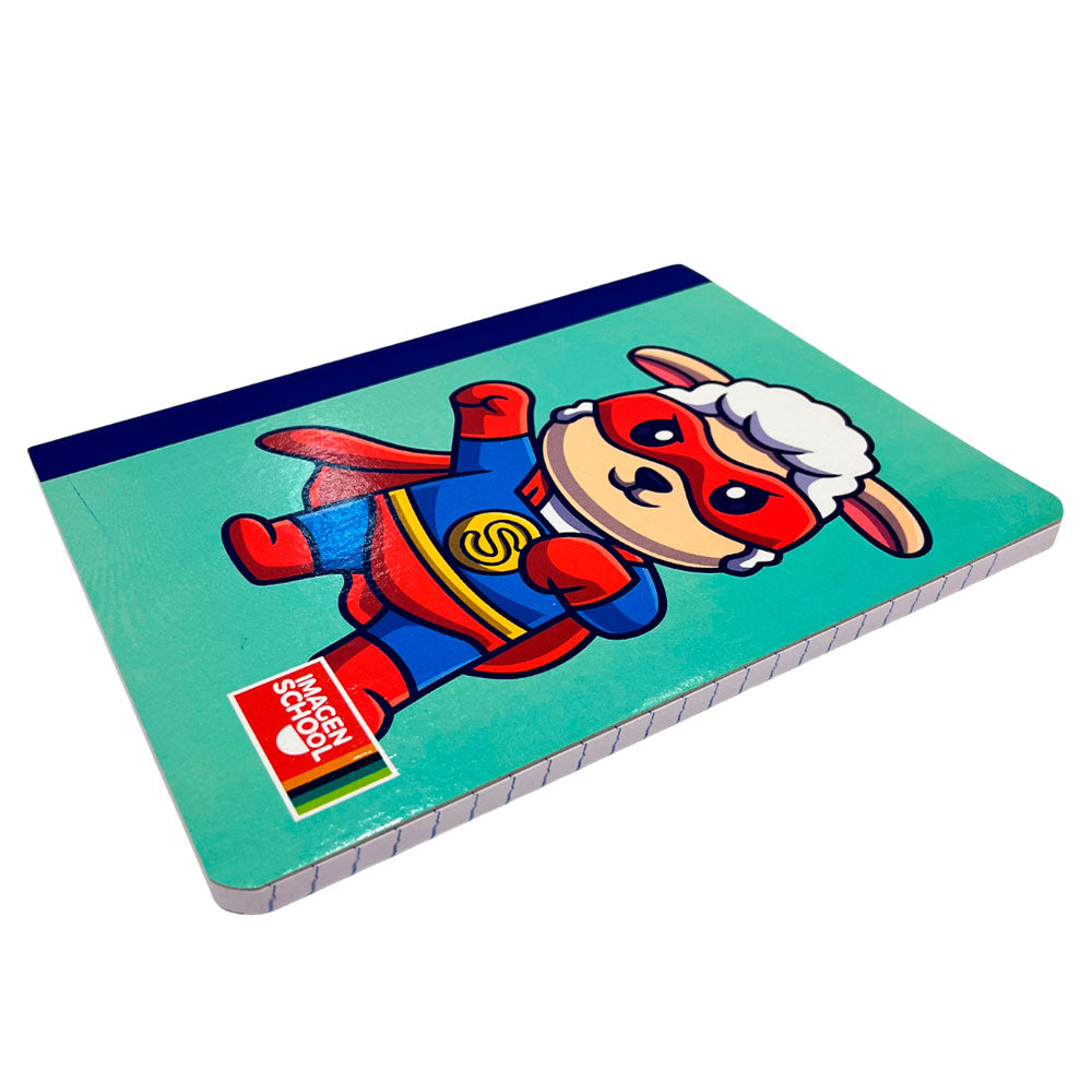 Set de 3 Cuaderno Cosido Pequeño Imagen School / 200 Páginas / Raya Ancha / Boys