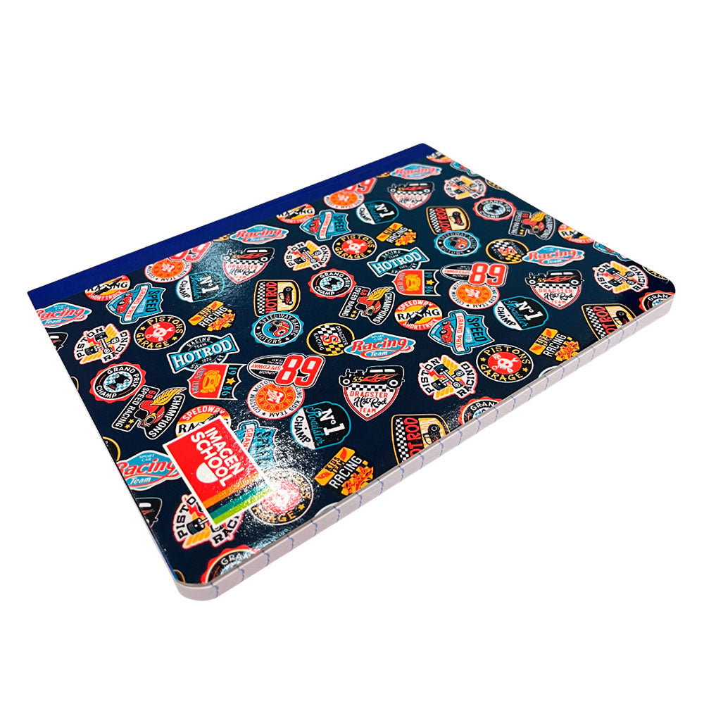 Set de 3 Cuaderno Cosido Pequeño Imagen School / 200 Páginas / Raya Ancha / Boys