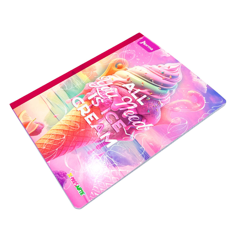 Cuaderno Cosido Grande Norma X-Presarte de 96 Páginas / Doble Raya / Surtido