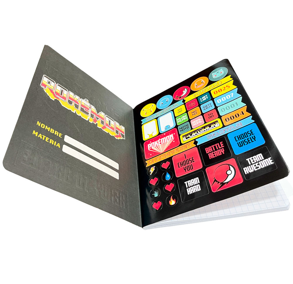 Cuaderno Cosido Norma Pokémon de 200 Páginas / Doble Raya / Surtido
