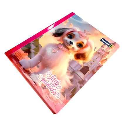 Cuaderno Cosido Grande Durable Para Niña / 200 Páginas / Doble Raya / Surtido