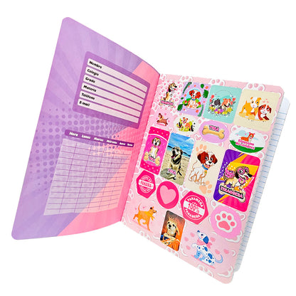 Cuaderno Cosido Grande Tina / 200 Páginas / Raya Ancha / Surtido