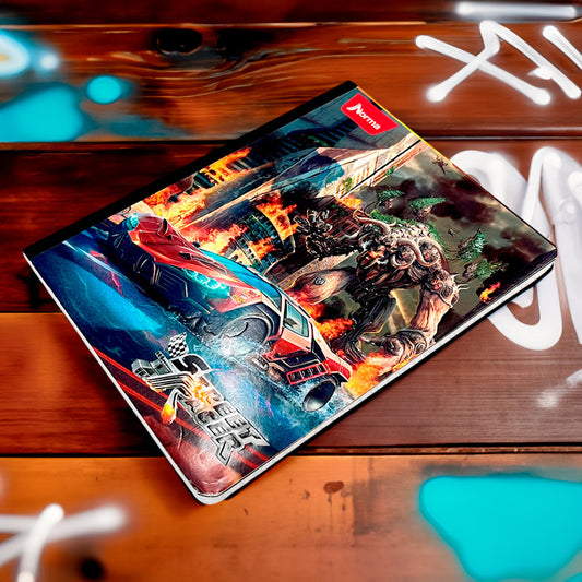 Cuaderno Cosido Grande Norma Street Racer - Doble Raya / 200 Páginas / Surtido