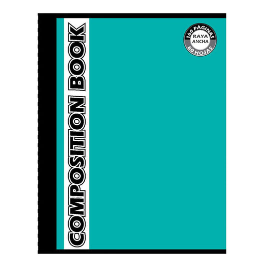 Cuaderno Cosido Raya Ancha Composition 160 Páginas