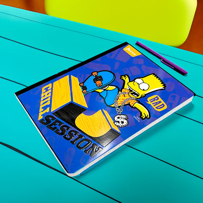 Cuaderno Cosido Grande Raya Ancha Norma Simpson 200 Páginas - Surtido