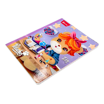 Cuaderno Cosido Grande Norma Peluches - Doble Raya / 200 Páginas / Surtido