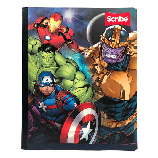 Cuaderno Cosido Scribe Avengers Doble Raya 200 Páginas - Surtido
