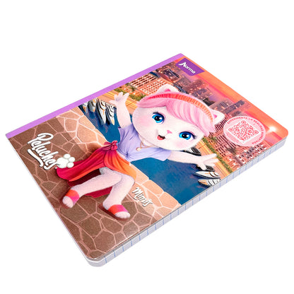 Cuaderno Cosido Norma Peluches  / Raya Ancha / 160 Páginas / Surtido
