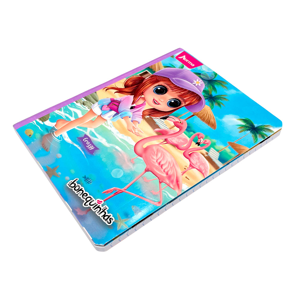 Cuaderno Cosido Grande Norma Boniquinhas -  Doble Raya / 200 Páginas / Surtido