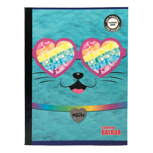 Cuaderno Cosido Grande 200P Cuadritos Balboa