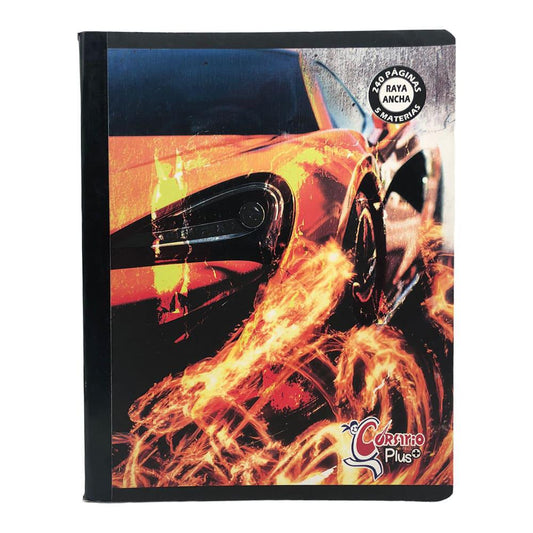Cuaderno Cosido Corsario Plus Raya Ancha 5 Materias 240 Páginas