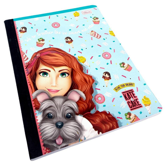 Cuaderno Cosido Grande Tilibra Kate & Cake Raya Ancha de 200 Paginas - Surtido
