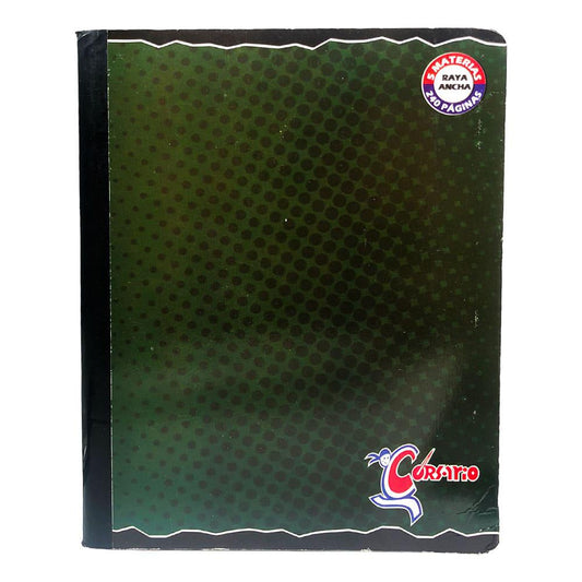 Cuaderno Cosido Corsario Raya Ancha 240 Páginas 5 Materias
