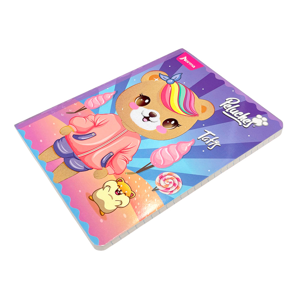 Cuaderno Cosido Norma Peluches / Raya Ancha / 200 Páginas / Surtido