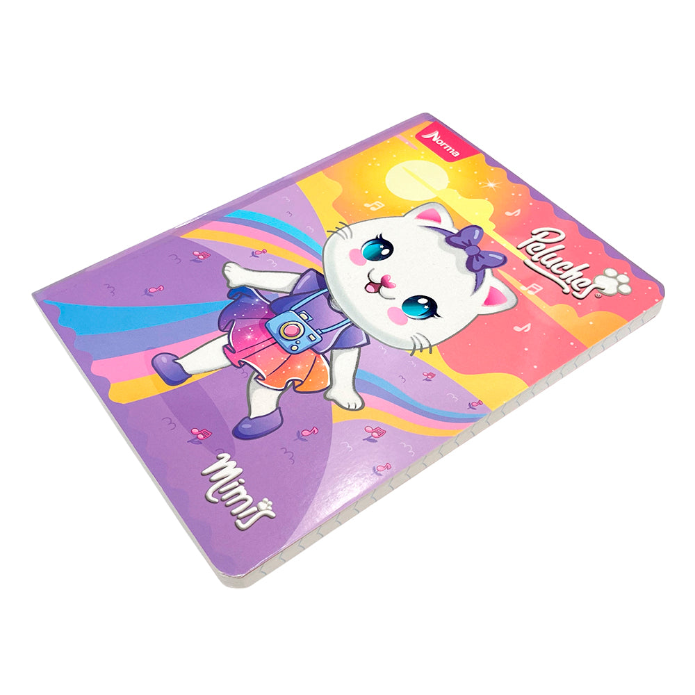 Cuaderno Cosido Grande Norma Peluches - Doble Raya / 200 Páginas / Surtido