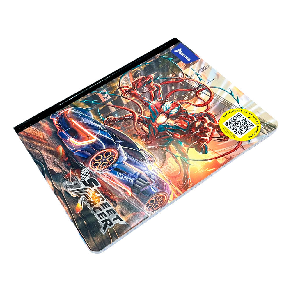 Cuaderno Cosido Grande Norma Street Racer - Cuadrito / 160 Páginas / Surtido