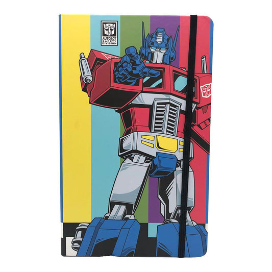 Cuaderno Para Notas Transformers Con Liga 200 Páginas