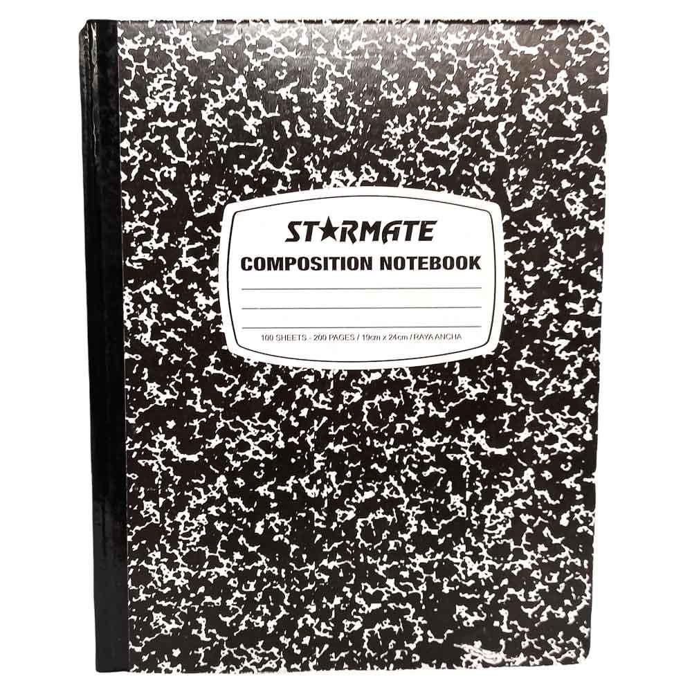 Cuaderno Cosido Grande Raya Ancha Starmate 200 Páginas