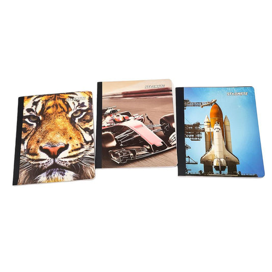 Cuaderno Cosido Raya Ancha Starmate Boy 200 Páginas 3 Piezas - Surtido