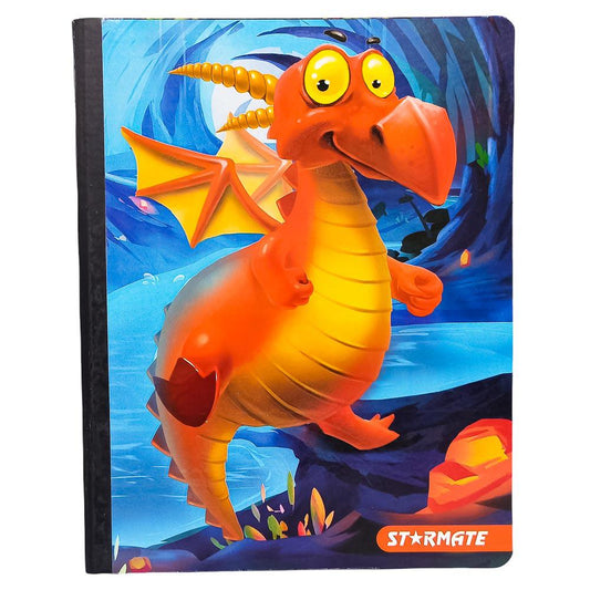 Cuaderno Cosido Grande Raya Ancha Starmate Dragon 200 Páginas - Surtido