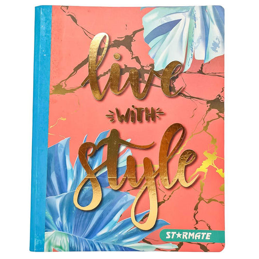 Cuaderno Cosido Grande Raya Ancha Starmate Tropical 200 Páginas - Surtido