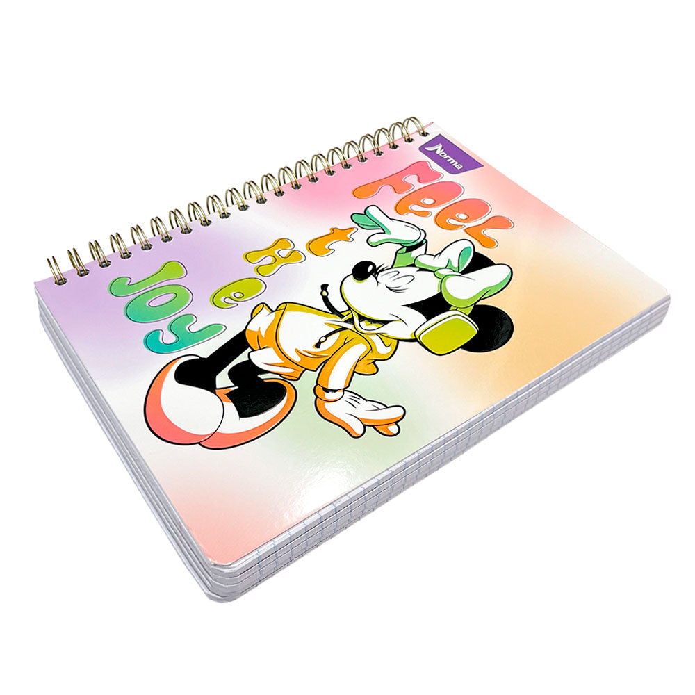 Libreta Con Espiral Doble Norma Minnie Mouse - Raya Ancha / 5 Materias / Surtido
