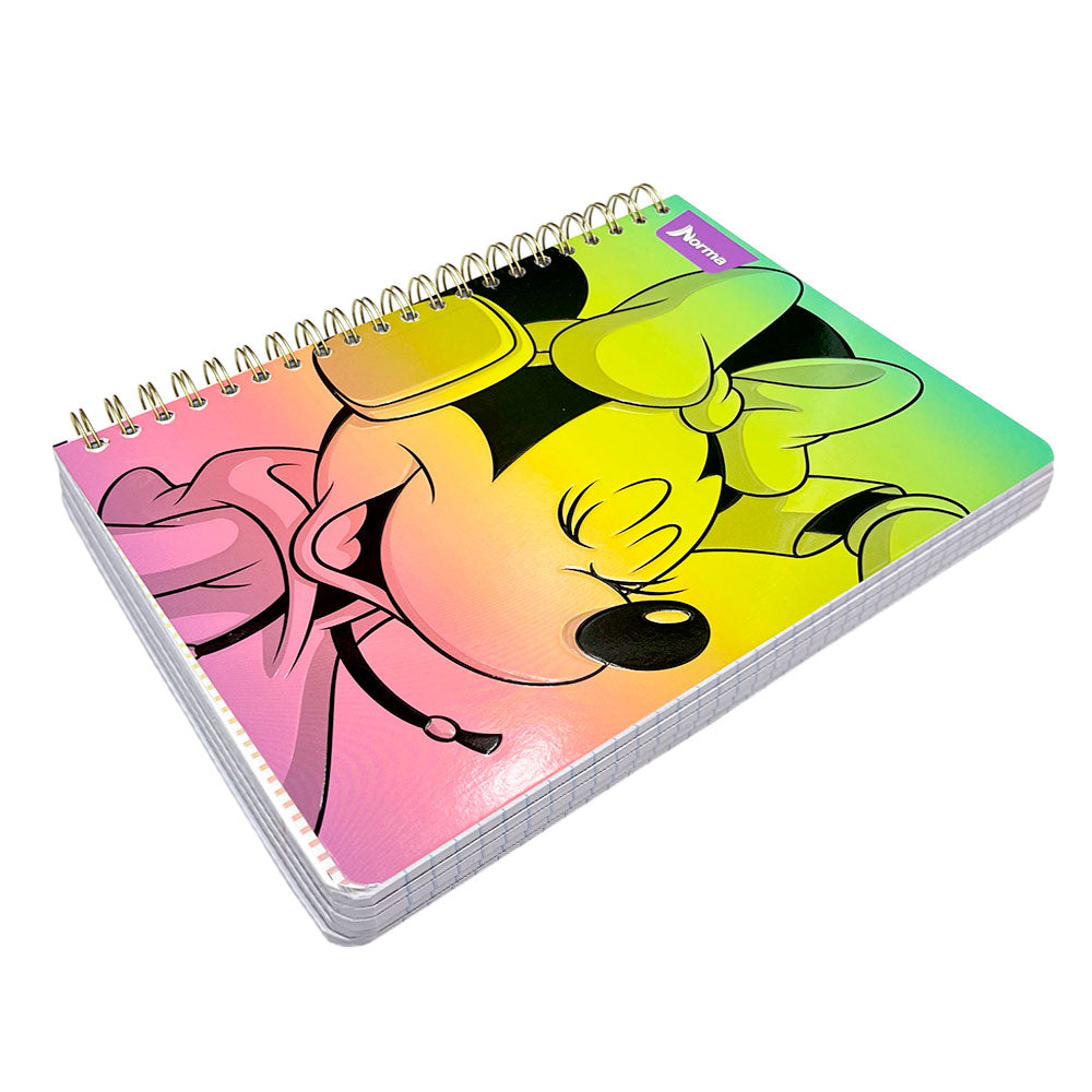 Libreta Con Espiral Doble Norma Minnie Mouse - Raya Ancha / 5 Materias / Surtido
