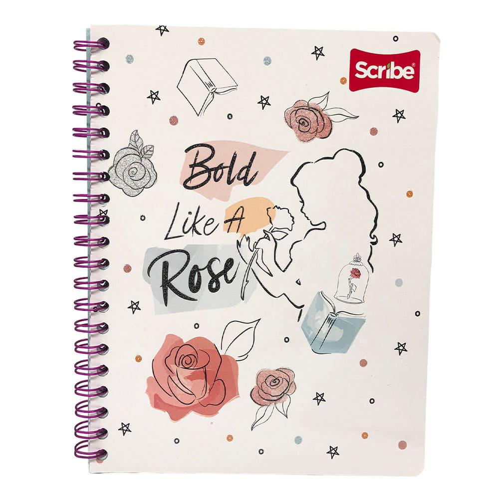 Libreta Con Espiral Doble Scribe Princesas Raya Ancha 200 Páginas - Surtido